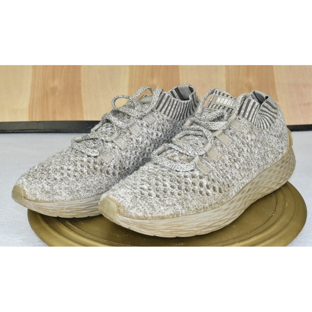 Nobull Allday Diamond Knit Men Shoes Size 12.5 Brown Runner Running Gym Sneakers